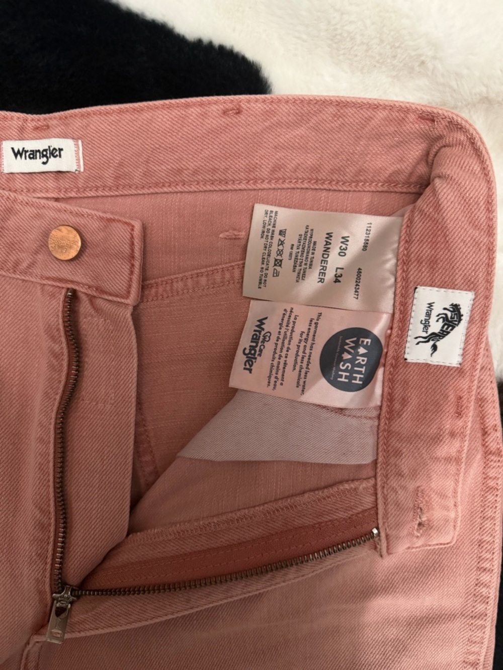 Pink Wrangler Wanderer Wide Leg Jeans - Picture 5 of 7